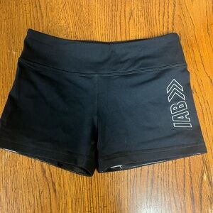 IAB MFG Booty black shorts with logo size small, 6, compression, no slide gym